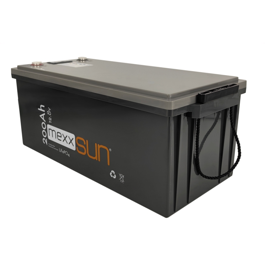 MEXXSUN Lityum Akü 12,8V 200Ah (LiFePo4) 2560Wh
