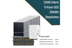 12KW Trifaze Hibrit Sistem