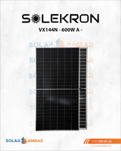 SOLEKRON SOL144N-600W Güneş Paneli ile Yüksek Verimli Enerji Üretimi